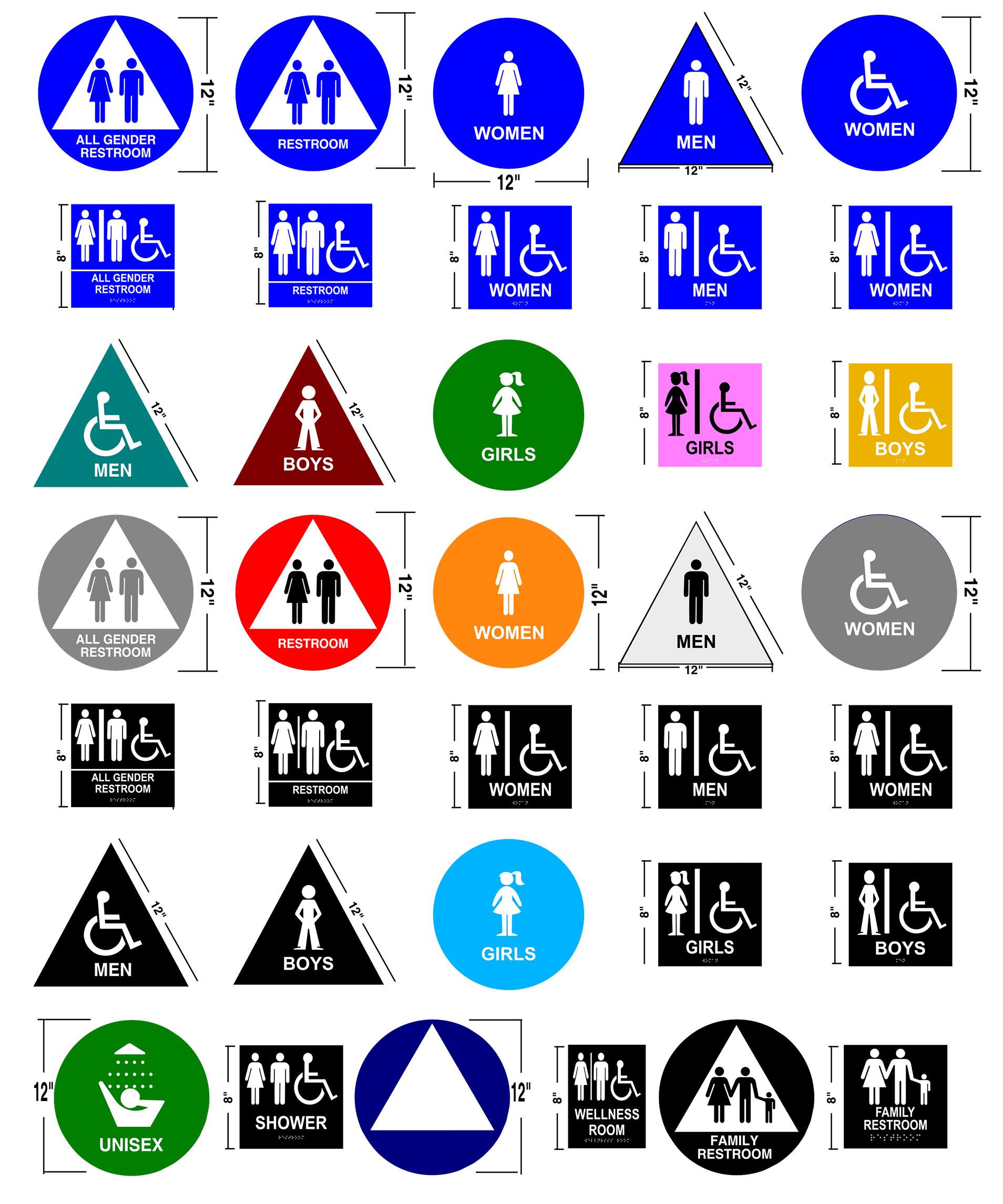 ADA Restroom Signs